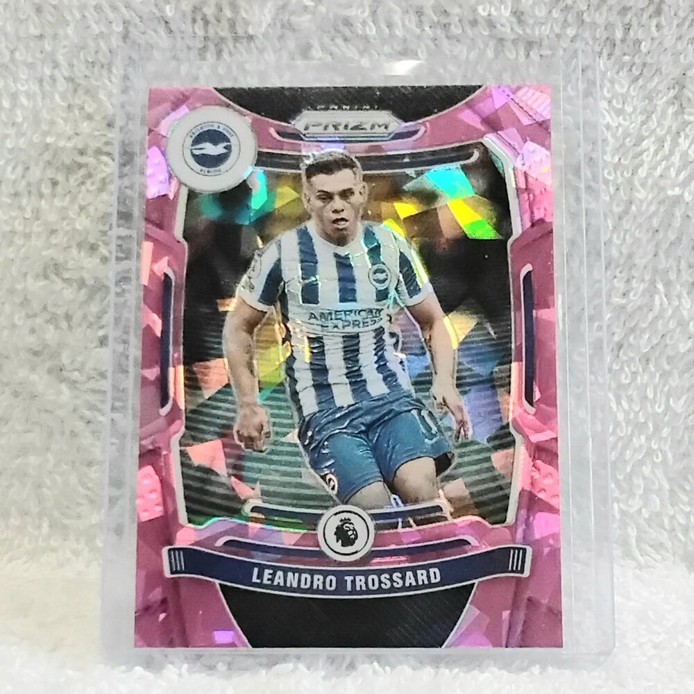 5/$20 Mint 2021/22 Panini Prizm Leandro Trossard Pink Prizm Soccer Card 187!!